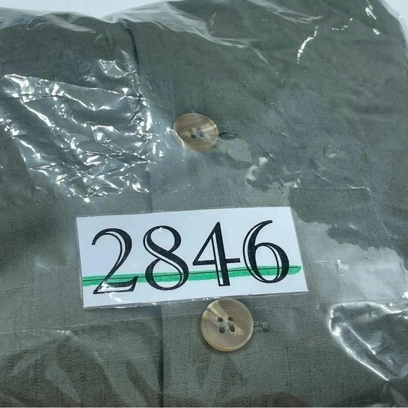 Everly Womens Size 2 fit flare button down green dress 2846 - Picture 8 of 8